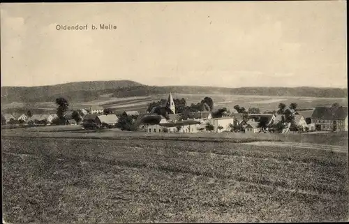 Ak Oldendorf Melle in Niedersachsen, Blick auf Ortschaft und Umgebung