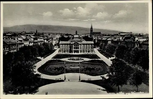 Ak Zagreb Kroatien, König Tomislav Platz, Grünanlage, Stadtbild