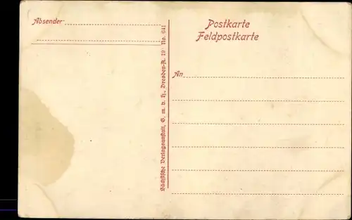 Künstler Ak Auf Vorposten, Deutsche Soldaten, I. WK