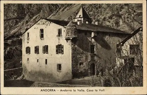Ak Andorra la Vella Andorra, Casa de la Vall