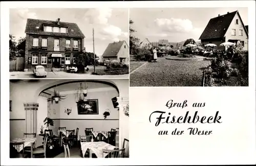 Ak Fischbeck an der Weser, Gasthaus Wesertal, Inh. Werner Hilker, Fischbeck 14