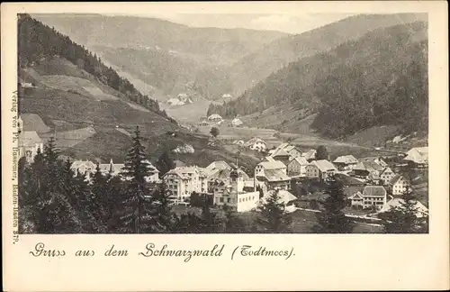 Ak Todtmoos im Hochschwarzwald, Ortspanorama mit Umgebung
