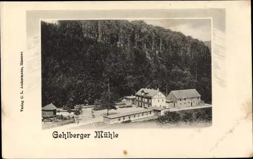 Ak Gehlberg in Thüringen, Gasthof zur Gehlberger Mühle