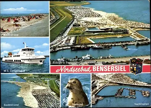 Ak Bensersiel Esens in Niedersachsen, Blick auf das Nordseebad