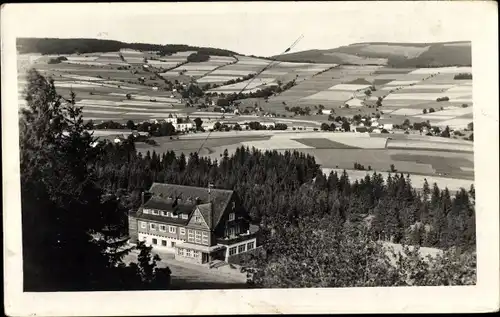 Ak Deštné v Orlických horách Deschnei im Adlergebirge Königgrätz, Hubert Birkehaus, Außenansicht