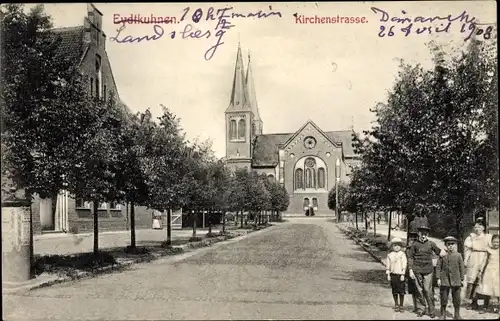 Ak Tschernyschewskoje Eydtkau Eydtkuhnen Ostpreußen, Kirchenstraße