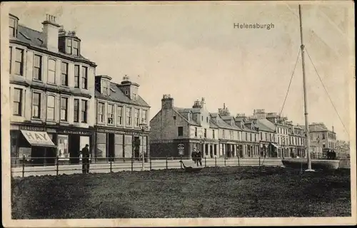 Ak Helensburgh Schottland, Geschäftsstraße, McCallum & Co., Tobacconist, Robert Brown, Brash & Son