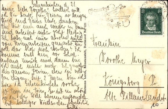 Ak Gelsenkirchen Im Ruhrgebiet Hans Sachs Haus Neues Bauen