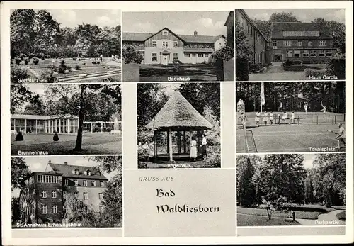 Ak Waldliesborn Lippstadt Nordrhein Westfalen, Tennisplatz, Minigolfplatz, Haus Carola, St. Annahaus