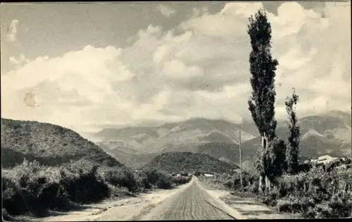 Ak Calamuchita Argentinien, Valle, Paisaje, estrada, vista general