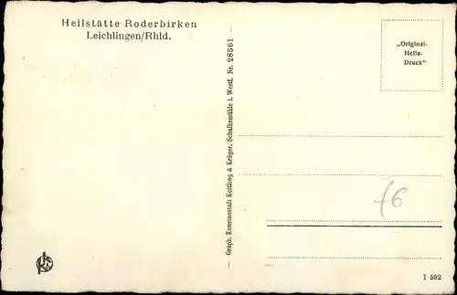 Ak Leichlingen im Rheinland, Heilstätte Roderbirken, Frauenabteilung, Haus 2