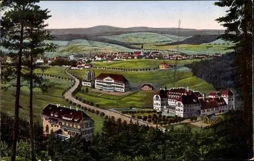 Ak Bad Dürrheim Baden Württemberg, Panorama vom Ort