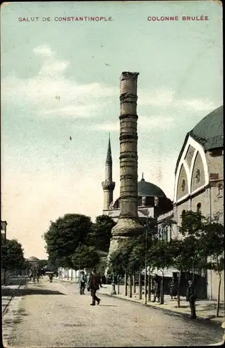 Ak Konstantinopel Istanbul Türkei, Colonne Brulée, Konstantinssäule