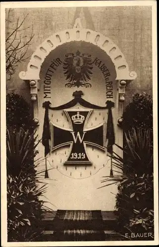 Ak St. Ingbert im Saarpfalz Kreis, Kriegswahrzeichen 1916, Nagelung
