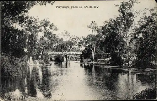 Ak Sydney Australien, Paysage, Pont