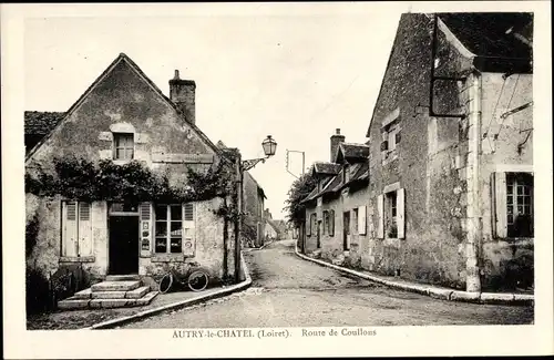 Ak Autry le Châtel Loiret, Route de Coullons, Geschäft 