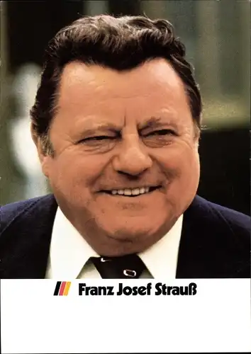 Ak Franz Josef Strauß, Politiker, CSU, Portrait