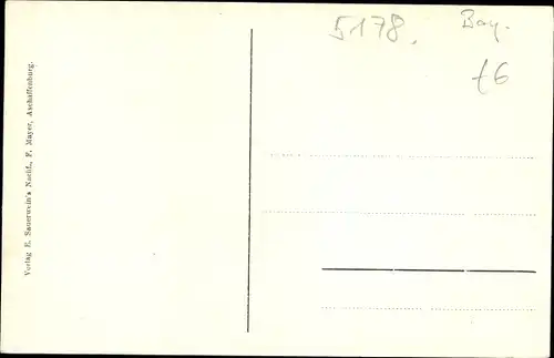 Ak Aschaffenburg in Unterfranken Bayern, Sandkirche, Straßenpartie