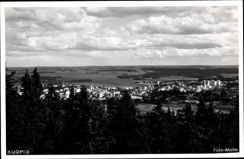 Ak Kuopio Kuopio Ostfinnland, Panoramablick auf die Stadt