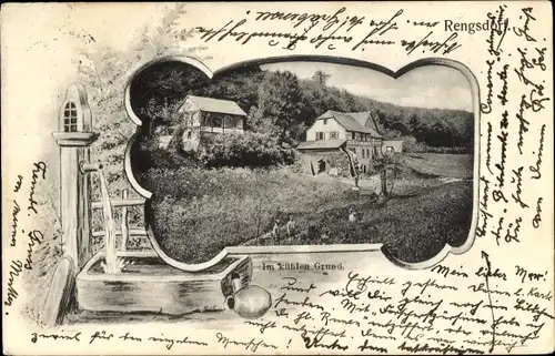 Passepartout Ak Rengsdorf in Rheinland Pfalz, Im kühlen Grund