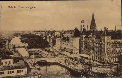 Ak Malmö Schweden, Vallgatan