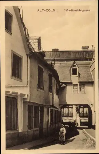 Ak Köln am Rhein, Martinsabteigasse