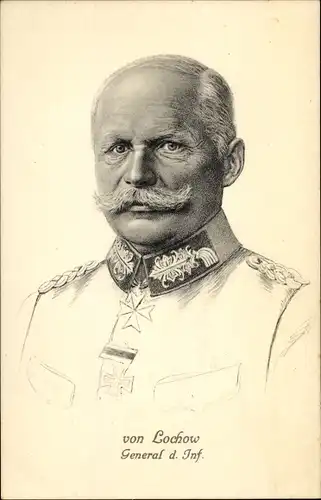 Künstler Ak General der Infanterie Ewald von Lochow, Heerführer, I. WK, Stengel 49196