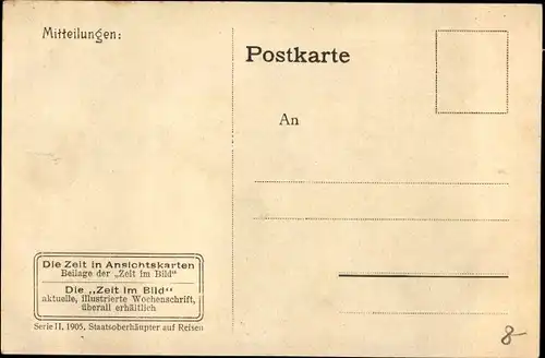 Ak Präsident Roosevelt hält auf jedem Bahnhof eine Ansprache, Staatsoberhäupter auf Reisen