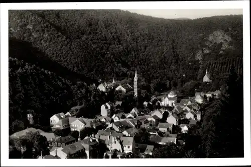 Ak Bad Bertrich in der Eifel, Panorama vom Ort von Südwesten gesehen