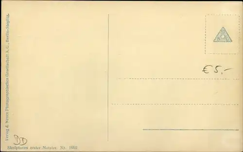 Ak Plastik von Stephan Sinding, Barbarenmutter, NPG 1602