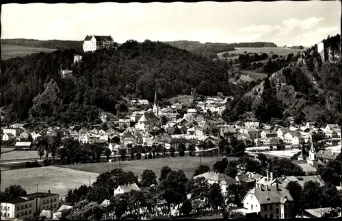 Ak Neustadt an der Donau Niederbayern, Totalansicht vom Ort