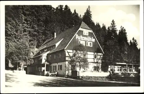 Ak Oberpöbel Dippoldiswalde im Osterzgebirge, Haus Putzmühle, Außenansicht