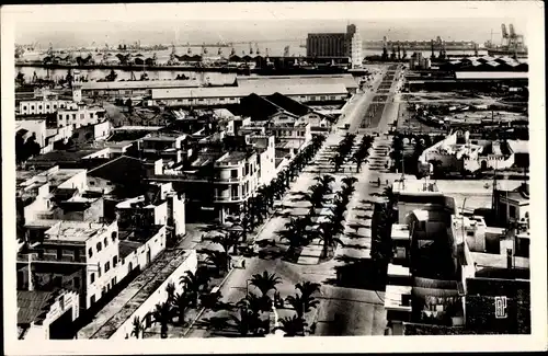 Ak Casablanca Marokko, Le Boulevard du 4e Zouaves et le Port