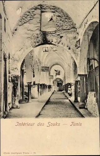 Ak Tunis Tunesien, Intérieur des Souks