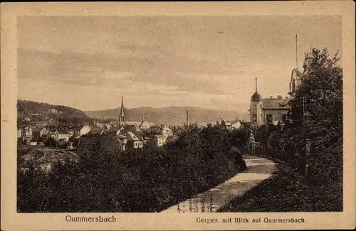 Ak Gummersbach im Oberbergischen Kreis, Bergstraße