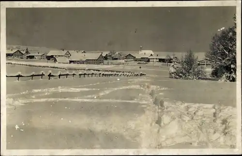 Ak Nesselwang im Ostallgäu, Winterpanorama