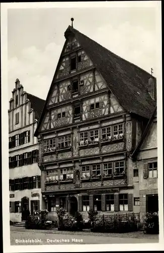 Ak Dinkelsbühl in Mittelfranken, Deutsches Haus, Gasthof