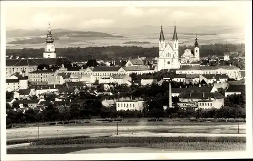 Ak Kroměříž Kremsier Reg. Zlin, Blick auf den Ort, Kirchen, Häuser