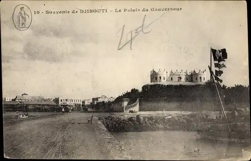 Ak Djibouti Dschibuti, Le Palais du Gouverneur