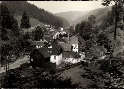 Ak Dürrenwaid Geroldsgrün im Frankenwald Oberfranken, Teilansicht vom Ort, Blick vom Ortseingang