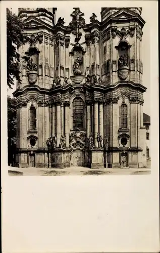 Ak Krzeszów Kamienna Góra Grüssau Schlesien, Blick auf die Klosterkirche von Westen