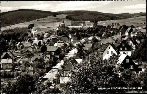 Ak Züschen Winterberg im Sauerland, Panorama vom Ort
