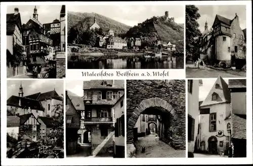 Ak Beilstein an der Mosel in Rheinland Pfalz, Blick auf den Ort 