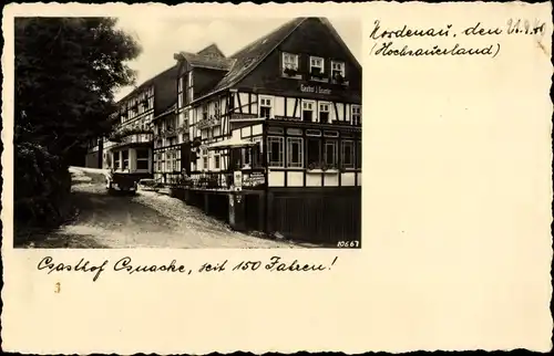 Foto Ak Nordenau Schmallenberg im Sauerland, Gasthof J. Gnacke