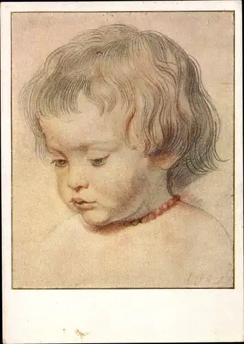 Künstler Ak Rubens, Peter Paul, Niklas Rubens, Kleinkind, Portrait