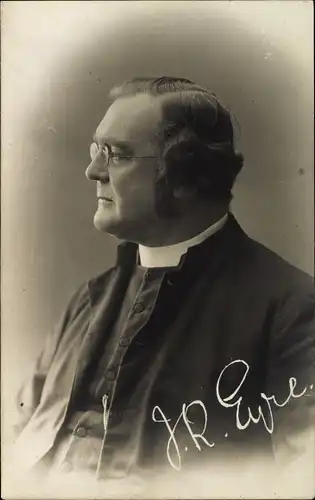 Ak J. R. Eyre, Geistlicher, Portrait