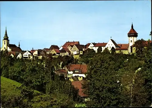 Ak Hollfeld in Oberfanken, Panorama vom Ort