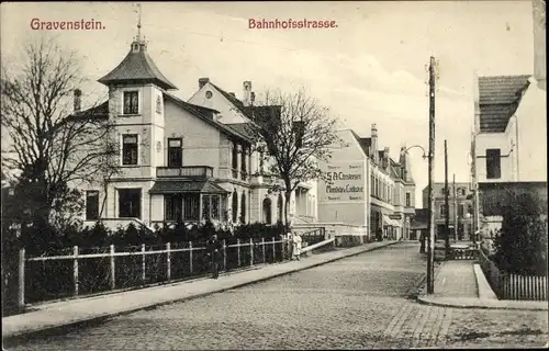 Ak Gråsten Sønderborg Sönderborg Dänemark, Bahnhofstraße