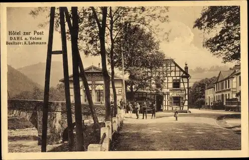 Ak Dahl Hagen in Westfalen, Hotel zur Post, Bes. A. Lohmann