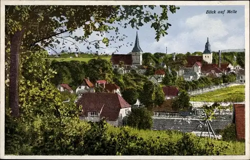 Ak Melle in Niedersachsen, Stadtteilansicht